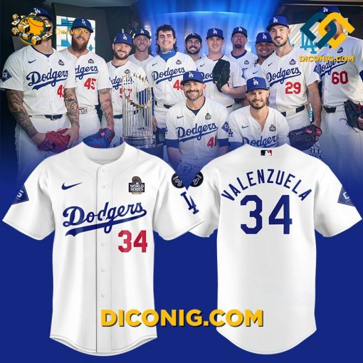 Los Angeles Dodgers MLB World Series Baseball Jersey Custom