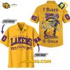 NBA Los Angeles Lakers Hawaiian Shirt Custom Bleed Purple Gold