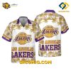 NBA Los Angeles Lakers Hawaiian Shirt Custom Golden Palm