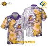 NBA Los Angeles Lakers Hawaiian Shirt Custom Hibiscus Breeze
