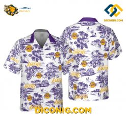 NBA Los Angeles Lakers Hawaiian Shirt Custom Island Dreams