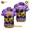 NBA Los Angeles Lakers Hawaiian Shirt Custom Sunset Palm