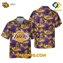 NBA Los Angeles Lakers Hawaiian Shirt Custom Sunset Surf