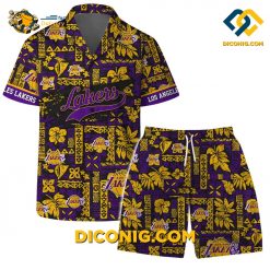NBA Los Angeles Lakers Hawaiian Shirt Custom Tribal Vibes