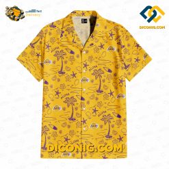 NBA Los Angeles Lakers Hawaiian Shirt Custom Tropical Breeze
