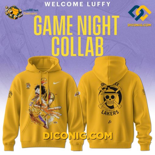 Luffy Are Joining The Lakers NBA Hoodie Set Custom