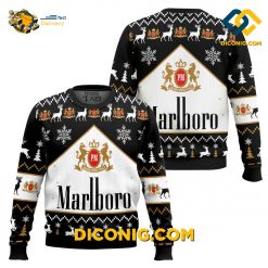 Marlboro Print Fun Christmas Ugly Sweater