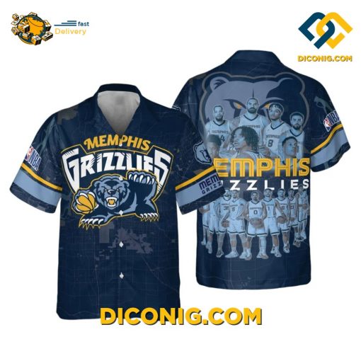 NBA Memphis Grizzlies Hawaiian Shirt Custom All-Star Lineup