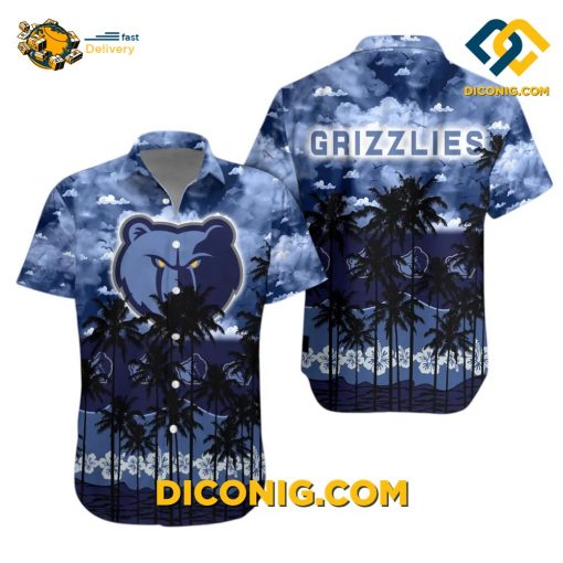 NBA Memphis Grizzlies Hawaiian Shirt Custom Coastal Breeze
