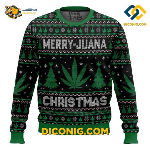 Merry Marijuana Christmas Ugly Sweater