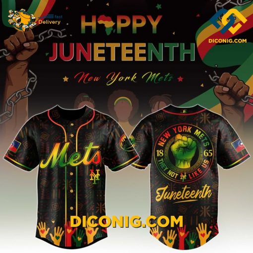 MLB New York Mets Juneteenth Freedom Baseball Jersey