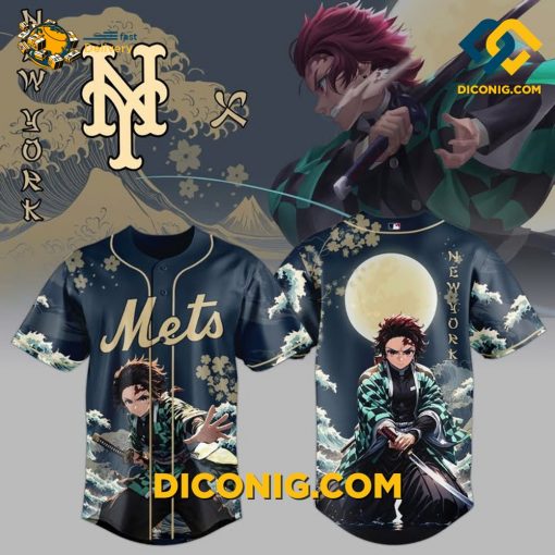 New York Mets Tanjiro Spirit Baseball Jersey