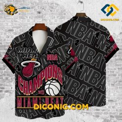 Miami Heat Hawaiian Shirt Custom Champions Celebration