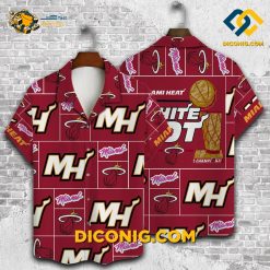 NBA Miami Heat Hawaiian Shirt Custom Championship Red