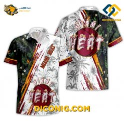 NBA Miami Heat Hawaiian Shirt Custom Dynamic Palms