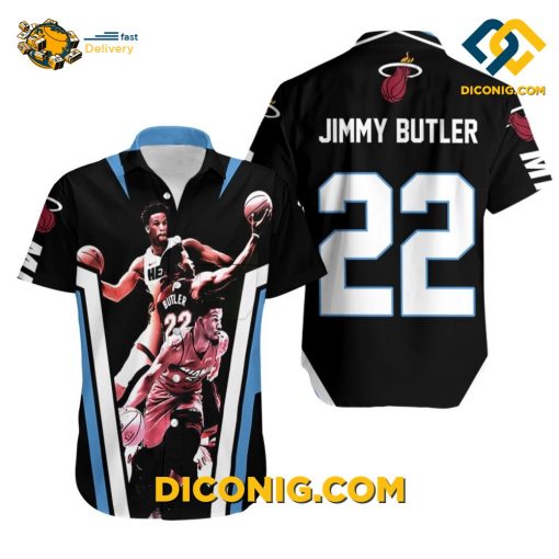 NBA Miami Heat Hawaiian Shirt Custom Jimmy Butler 22 Signed