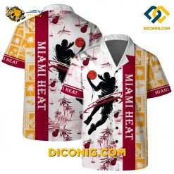 NBA Miami Heat Hawaiian Shirt Custom Slam Dunk