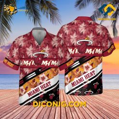 NBA Miami Heat Hawaiian Shirt Custom Sunset Tropics