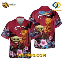 NBA Miami Heat Hawaiian Shirt Custom Tropical Tiki