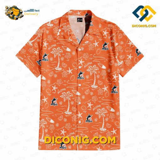 MLB Miami Marlins Hawaiian Shirt Custom Aloha Paradise