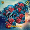 MLB Miami Marlins Hawaiian Shirt Custom Midnight Rose