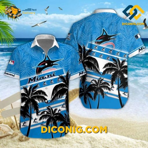 MLB Miami Marlins Hawaiian Shirt Custom Ocean Breeze Tropical
