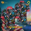 MLB Miami Marlins Hawaiian Shirt Custom Patriotic Tiki