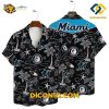 MLB Miami Marlins Hawaiian Shirt Custom Retro Beach Sketch