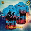 MLB Miami Marlins Hawaiian Shirt Custom Sunset Palm