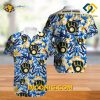 MLB Milwaukee Brewers Hawaiian Shirt Custom Blue Breeze