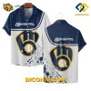 MLB Milwaukee Brewers Hawaiian Shirt Custom Bold Emblem