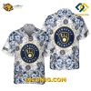MLB Milwaukee Brewers Hawaiian Shirt Custom Hibiscus Splash