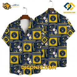 MLB Milwaukee Brewers Hawaiian Shirt Custom Retro Patchwork