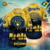 MLB Milwaukee Brewers Hawaiian Shirt Custom Sunset Palm