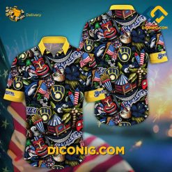 MLB Milwaukee Brewers Hawaiian Shirt Custom Tiki Celebration