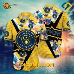 MLB Milwaukee Brewers Hawaiian Shirt Custom Tropical Thunder