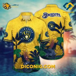 MLB Milwaukee Brewers Hawaiian Shirt Custom Tropical Triumph