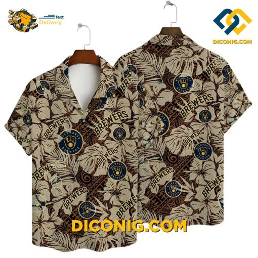 MLB Milwaukee Brewers Hawaiian Shirt Custom Tropical Vibes