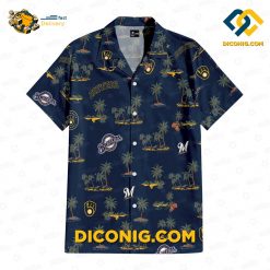 MLB Milwaukee Brewers Hawaiian Shirt Custom Victory Blend