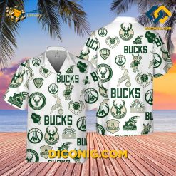 NBA Milwaukee Bucks Hawaiian Shirt Custom All-Over Logo