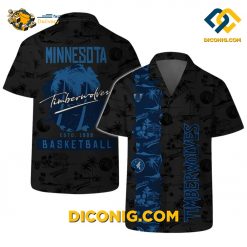NBA Minnesota Timberwolves Hawaiian Shirt Custom Palm Paradise