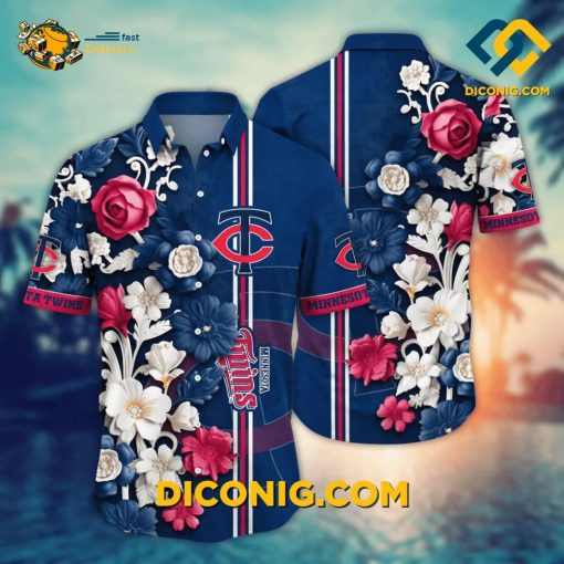 MLB Minnesota Twins Hawaiian Shirt Custom Classic Floral