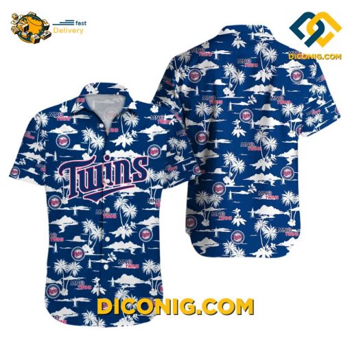 MLB Minnesota Twins Hawaiian Shirt Custom Island Blue