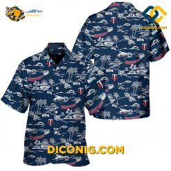 MLB Minnesota Twins Hawaiian Shirt Custom Island Sketch
