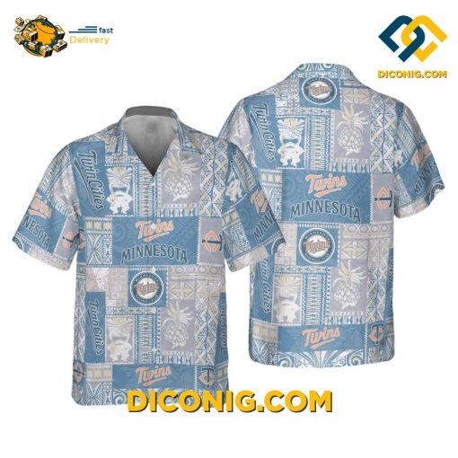 MLB Minnesota Twins Hawaiian Shirt Custom Palm Paradise