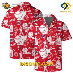 MLB Minnesota Twins Hawaiian Shirt Custom Red All-Star