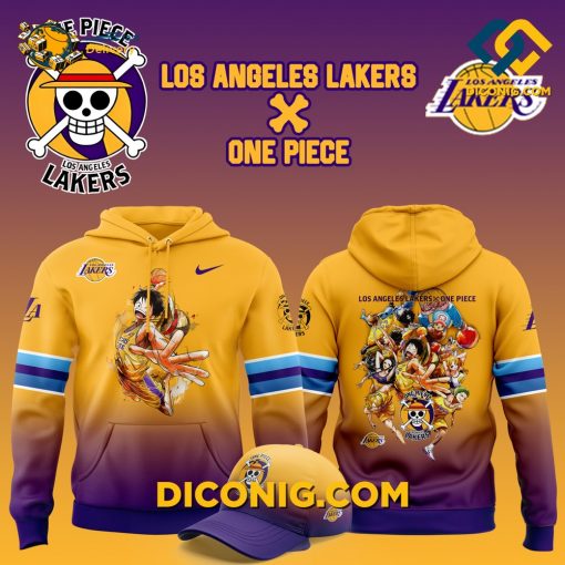 Monkey D. Luffy One Piece Are Joining The Lakers NBA Hoodie Set Custom