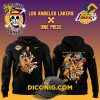 Monkey D. Luffy One Piece The Lakers NBA Black Hoodie Set Custom