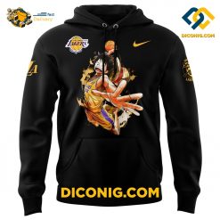 monkey d luffy one piece the lakers nba black hoodie set custom