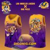 NBA Los Angeles Lakers Basketball Jersey Custom Nami One Piece